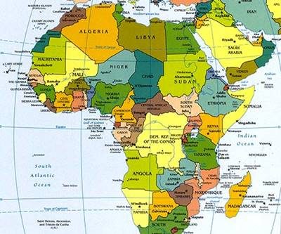 letak geografis benua afrika