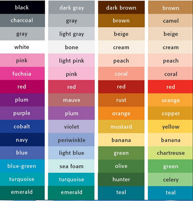 Warna Dalam Bahasa Inggris Dan Artinya Kosakata 100 Warna
