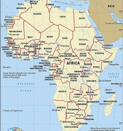 batas wilayah benua afrika